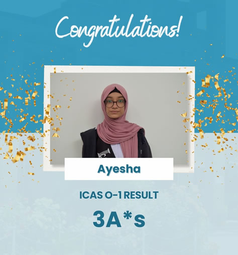 Ayesha - Leadership Award at ICAS