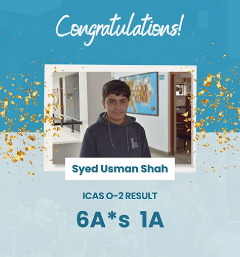 Syed Usman Shah - Leadership Award at ICAS